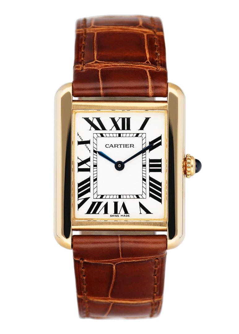 Cartier Tank Solo W5200002 18K Yellow Gold Ladies Watch - Watches