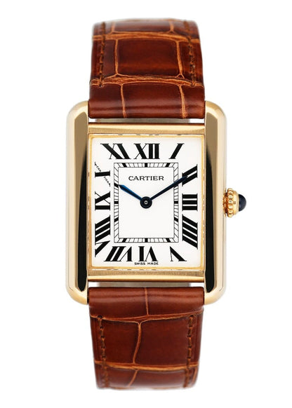 Cartier Tank Solo W5200002 18K Yellow Gold Ladies Watch - Watches