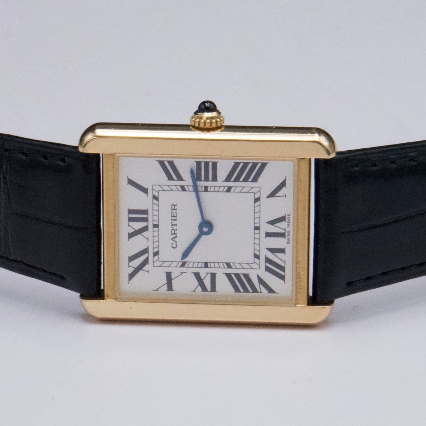 Cartier Tank Solo W5200004 Large Size 18K Yellow Gold Mens Watch - Watches