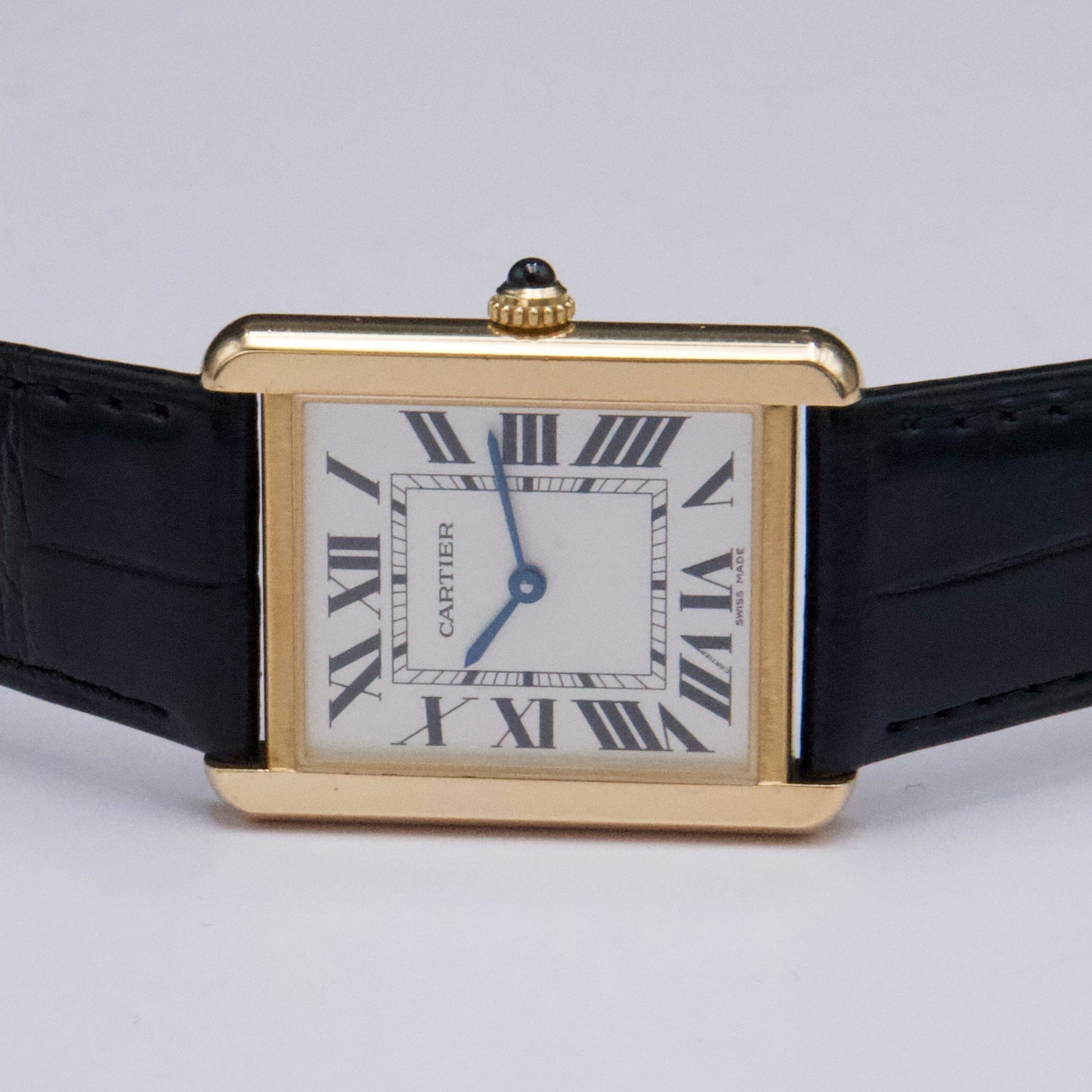 Cartier Tank Solo W5200004 Large Size 18K Yellow Gold Mens Watch - Watches
