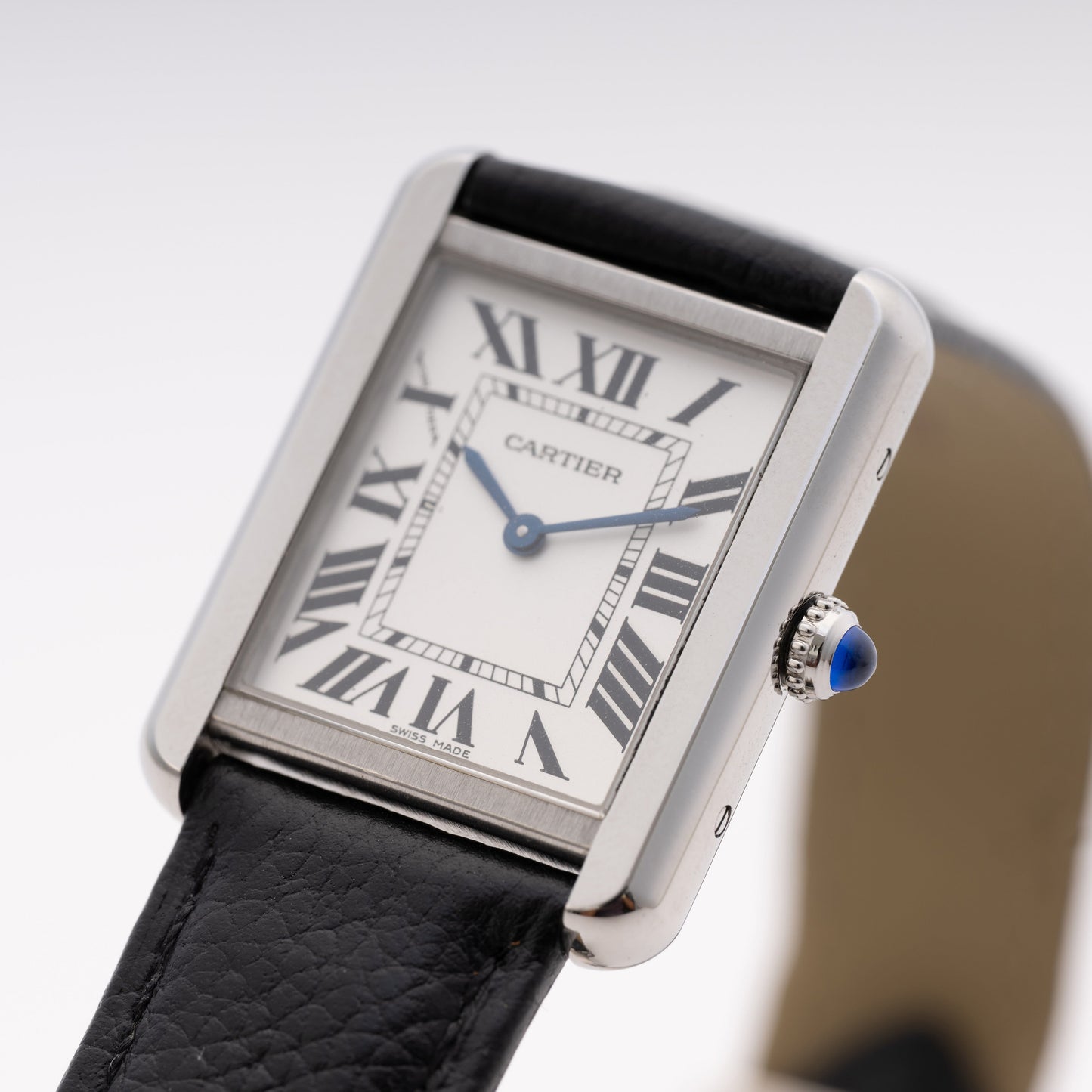Cartier Tank Solo W5200005 Silver Dial Ladies Watch Box Papers - Watches