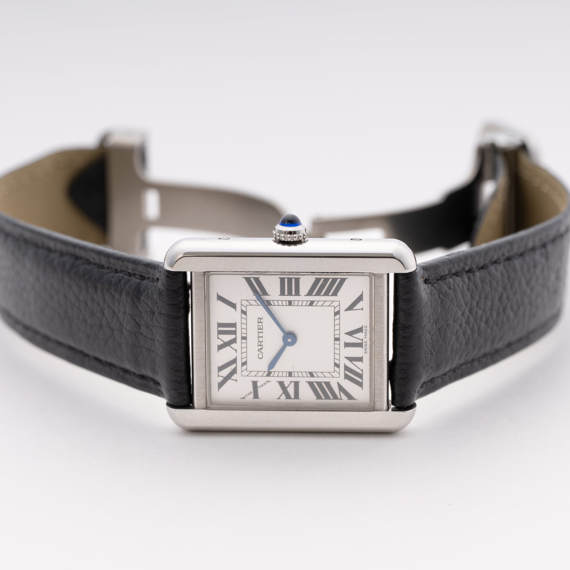 Cartier Tank Solo W5200005 Silver Dial Ladies Watch Box Papers - Watches