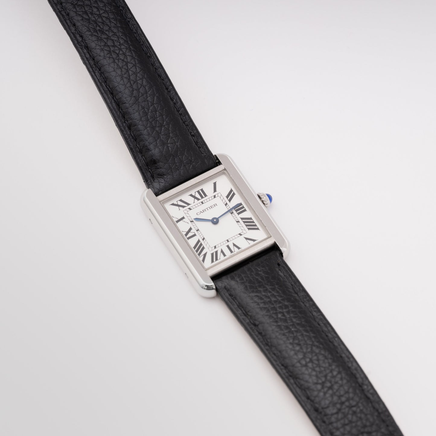 Cartier Tank Solo W5200005 Silver Dial Ladies Watch Box Papers - Watches