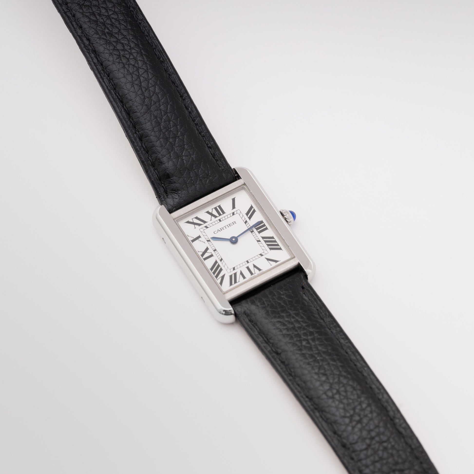 Cartier Tank Solo W5200005 Silver Dial Ladies Watch Box Papers - Watches