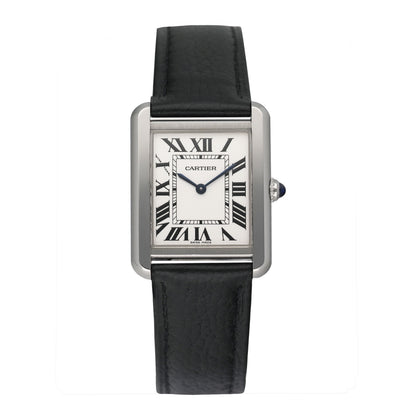 Cartier Tank Solo W5200005 Silver Dial Ladies Watch Box Papers - Watches