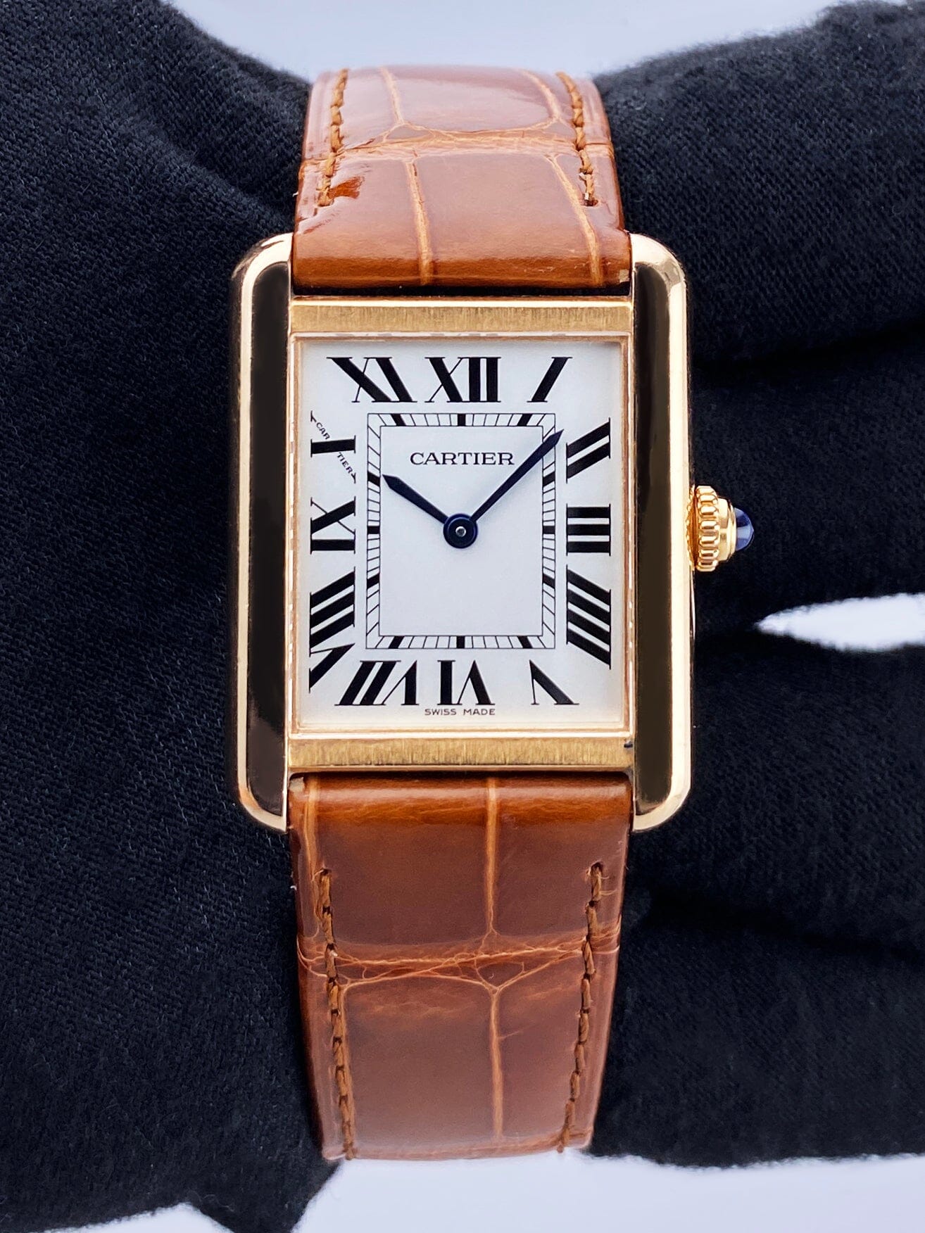 Cartier Tank Solo W5200024 18K Rose Gold Ladies Watch - Watches