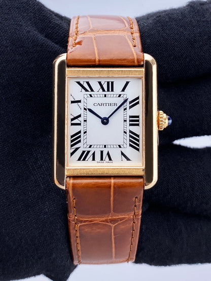 Cartier Tank Solo W5200024 18K Rose Gold Ladies Watch - Watches