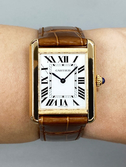 Cartier Tank Solo W5200024 18K Rose Gold Ladies Watch - Watches