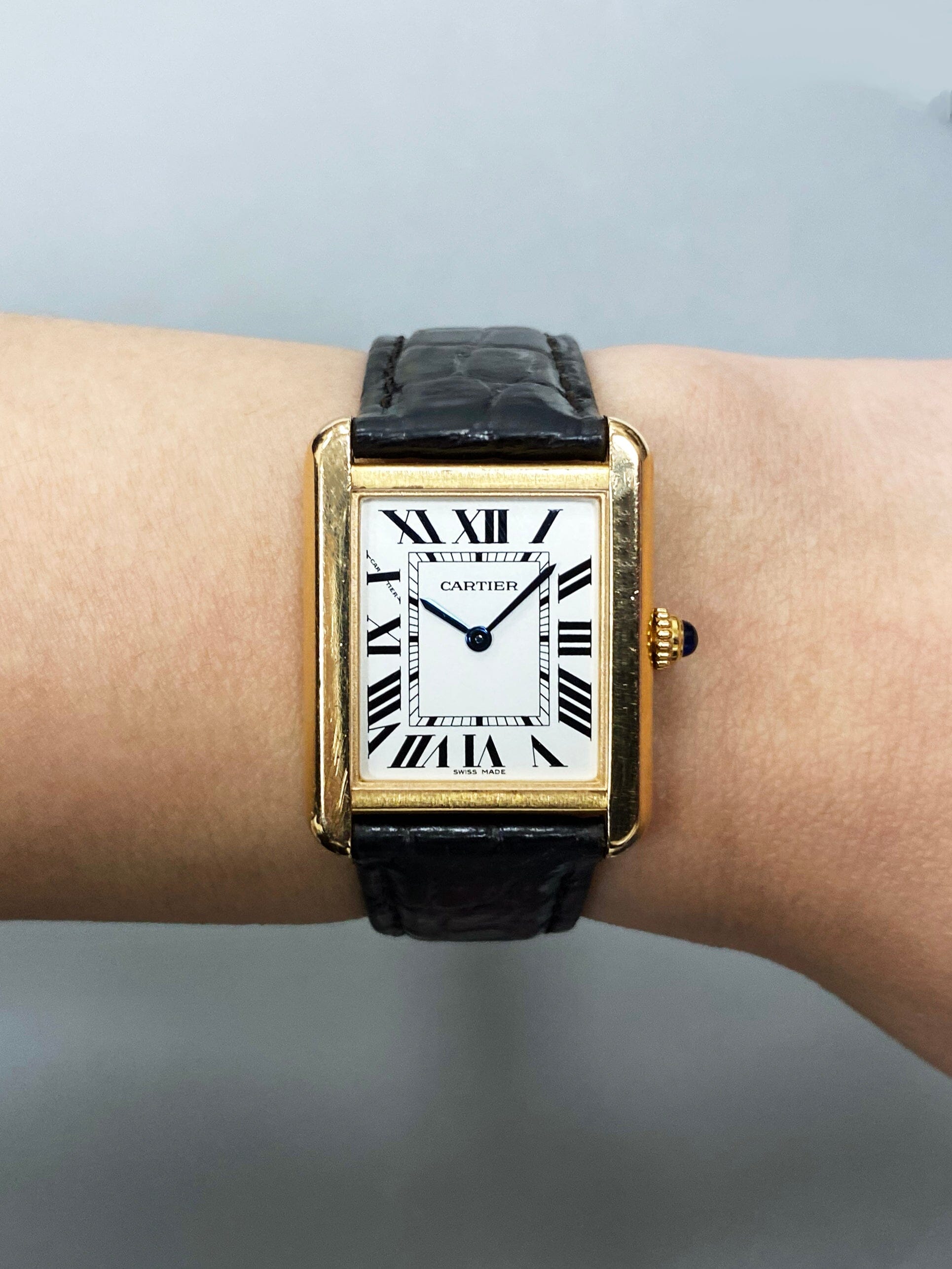 Cartier Tank Solo W5200024 18K Rose Gold Ladies Watch Box Papers