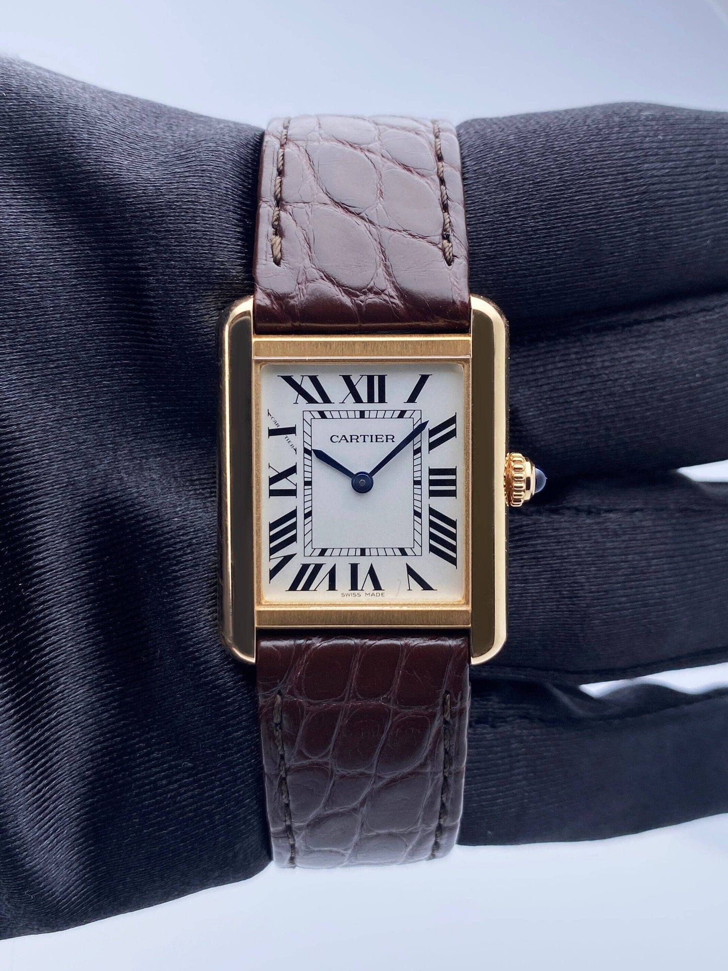 Cartier Tank Solo W5200024 18K Rose Gold Watch Box Papers - Watches