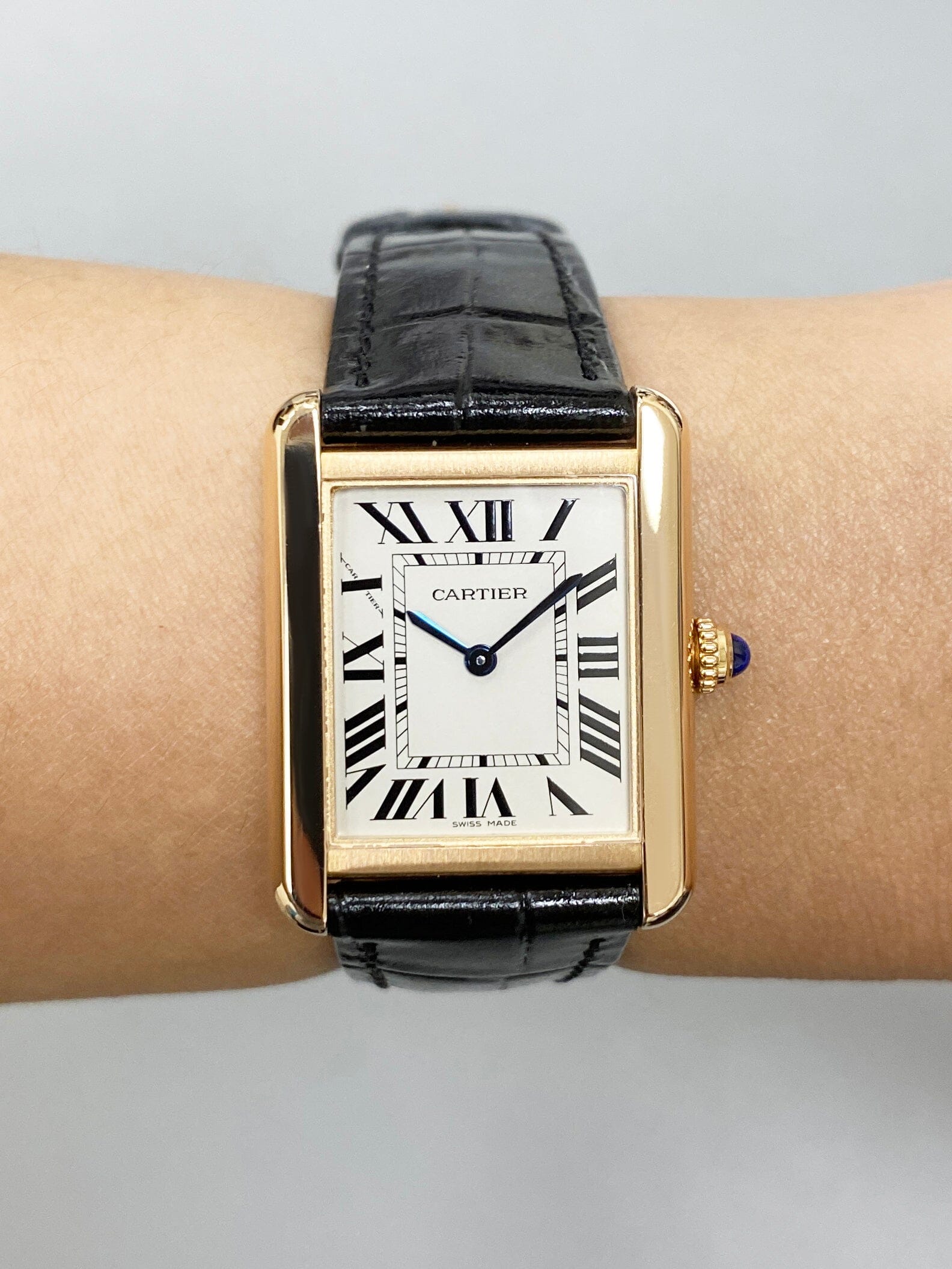 Cartier Tank Solo W5200024 18K Rose Gold Watch Box Papers
