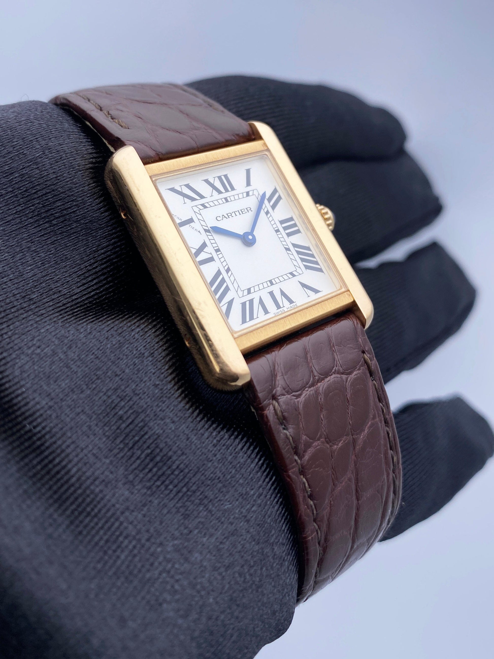 Cartier Tank Solo W5200024 18K Rose Gold Watch Box Papers - Watches