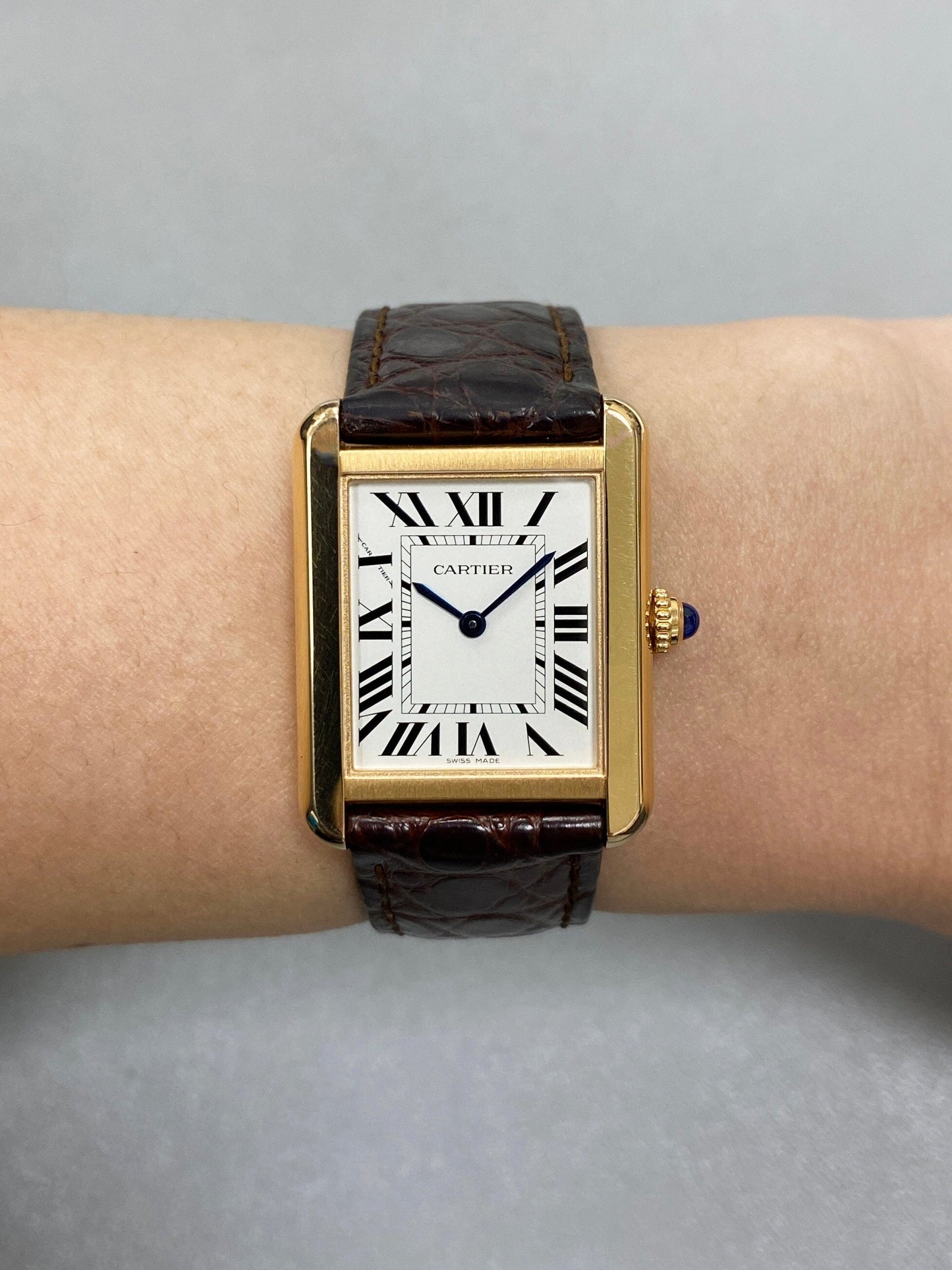 Cartier Tank Solo W5200024 18K Rose Gold Watch Box Papers