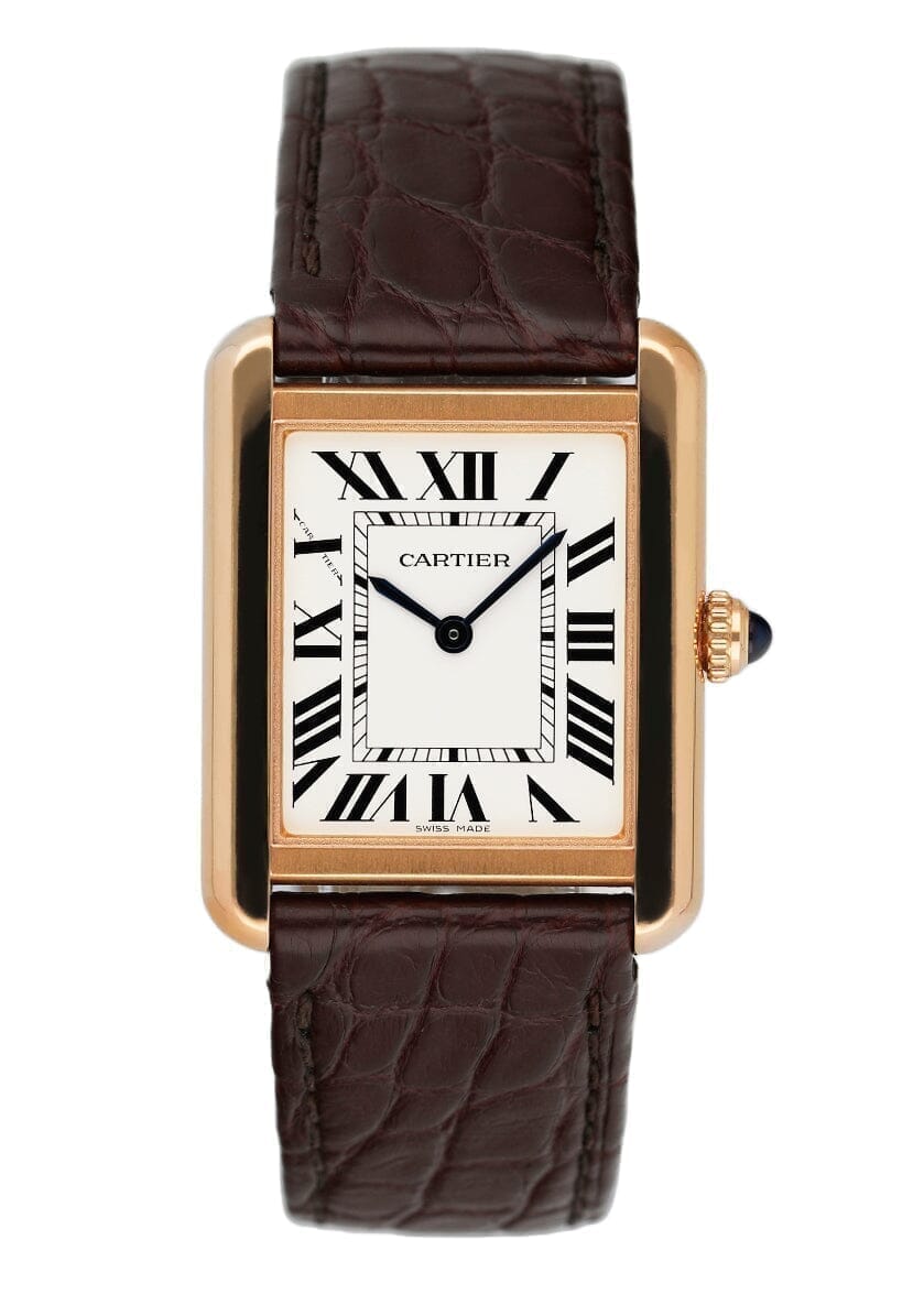 Cartier Tank Solo W5200024 18K Rose Gold Watch Box Papers - Watches