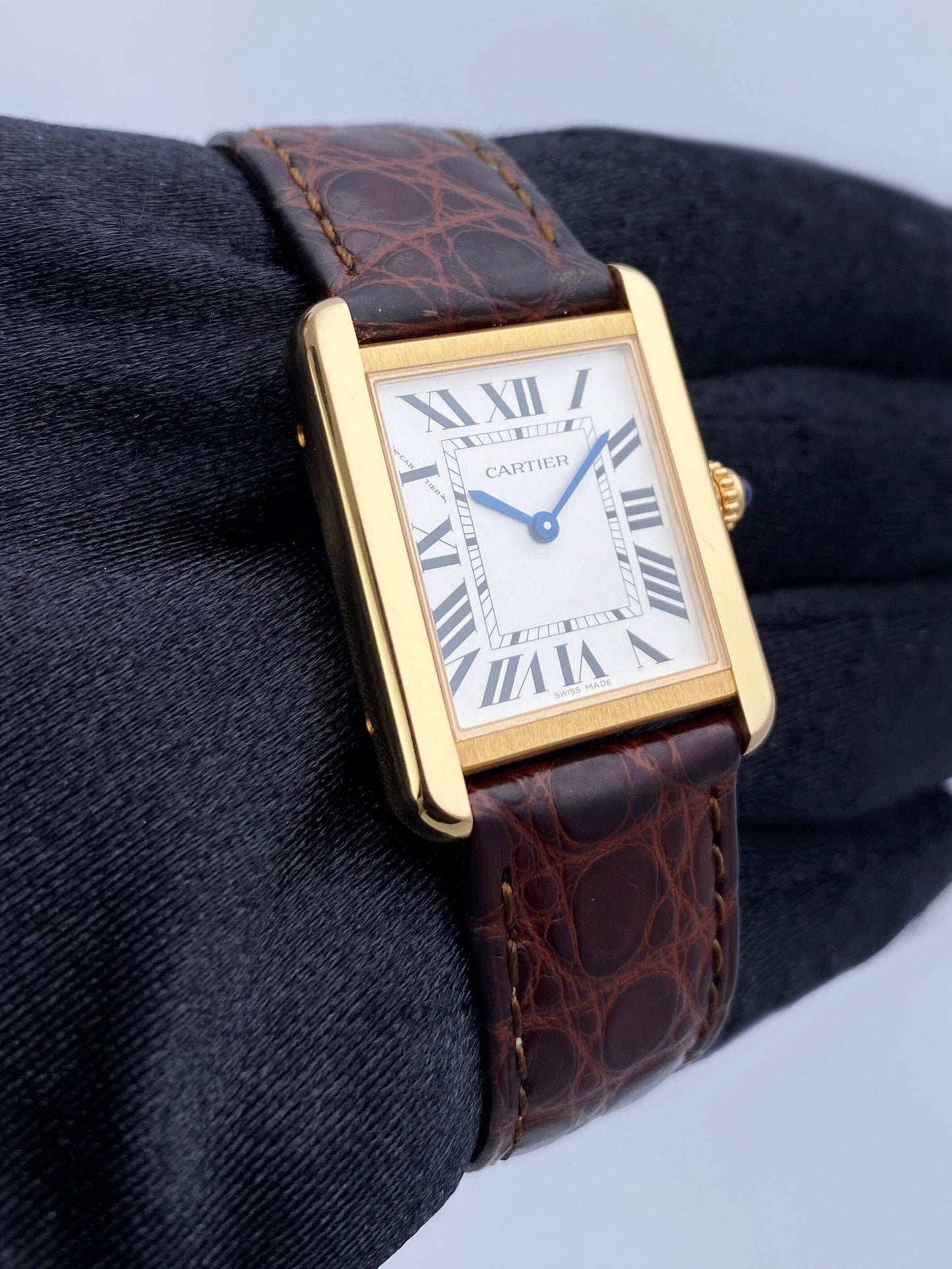 Cartier Tank Solo W5200024 18K Rose Gold Watch Box Papers