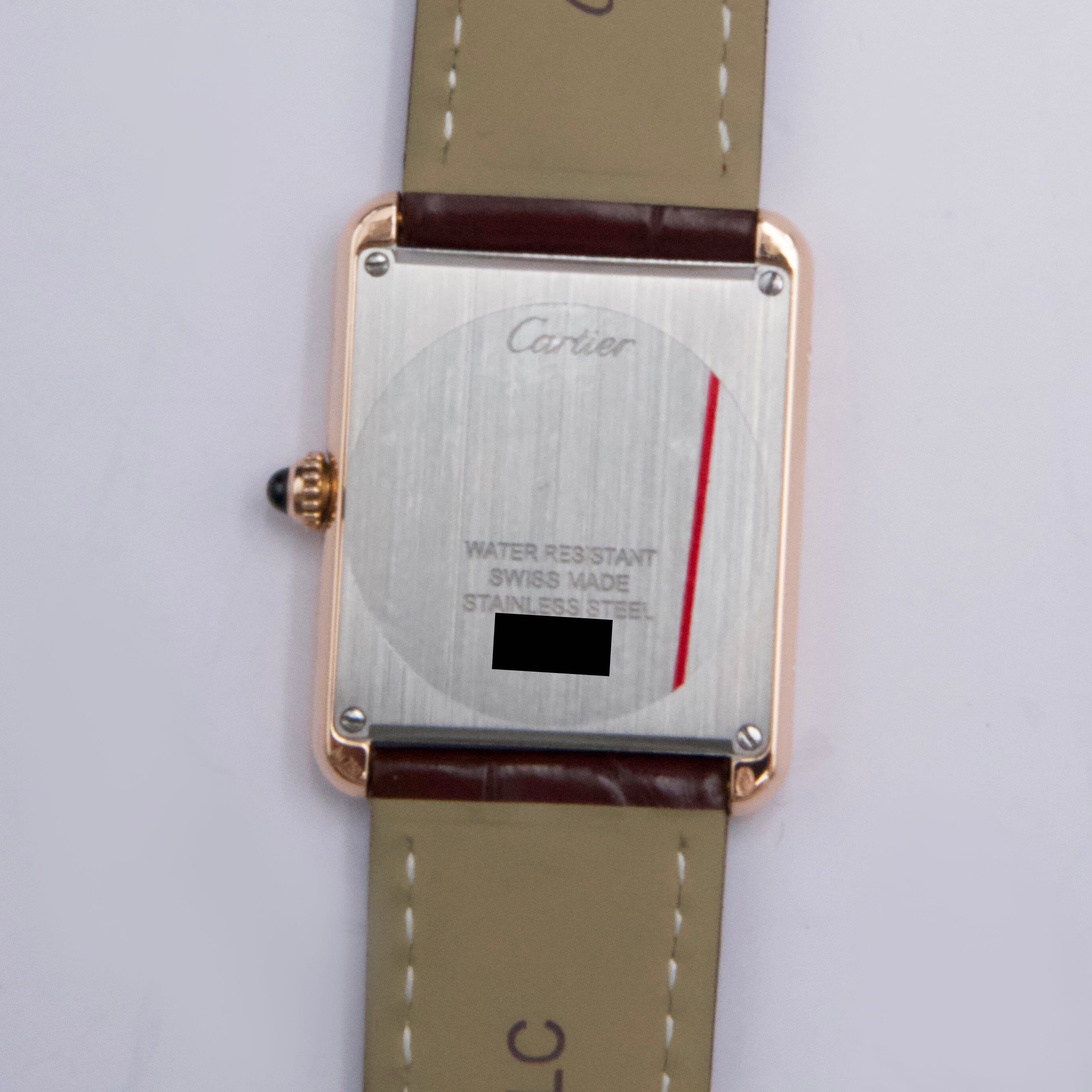 Cartier Tank Solo W5200025 18K Rose Gold Mens Watch | – Phigora