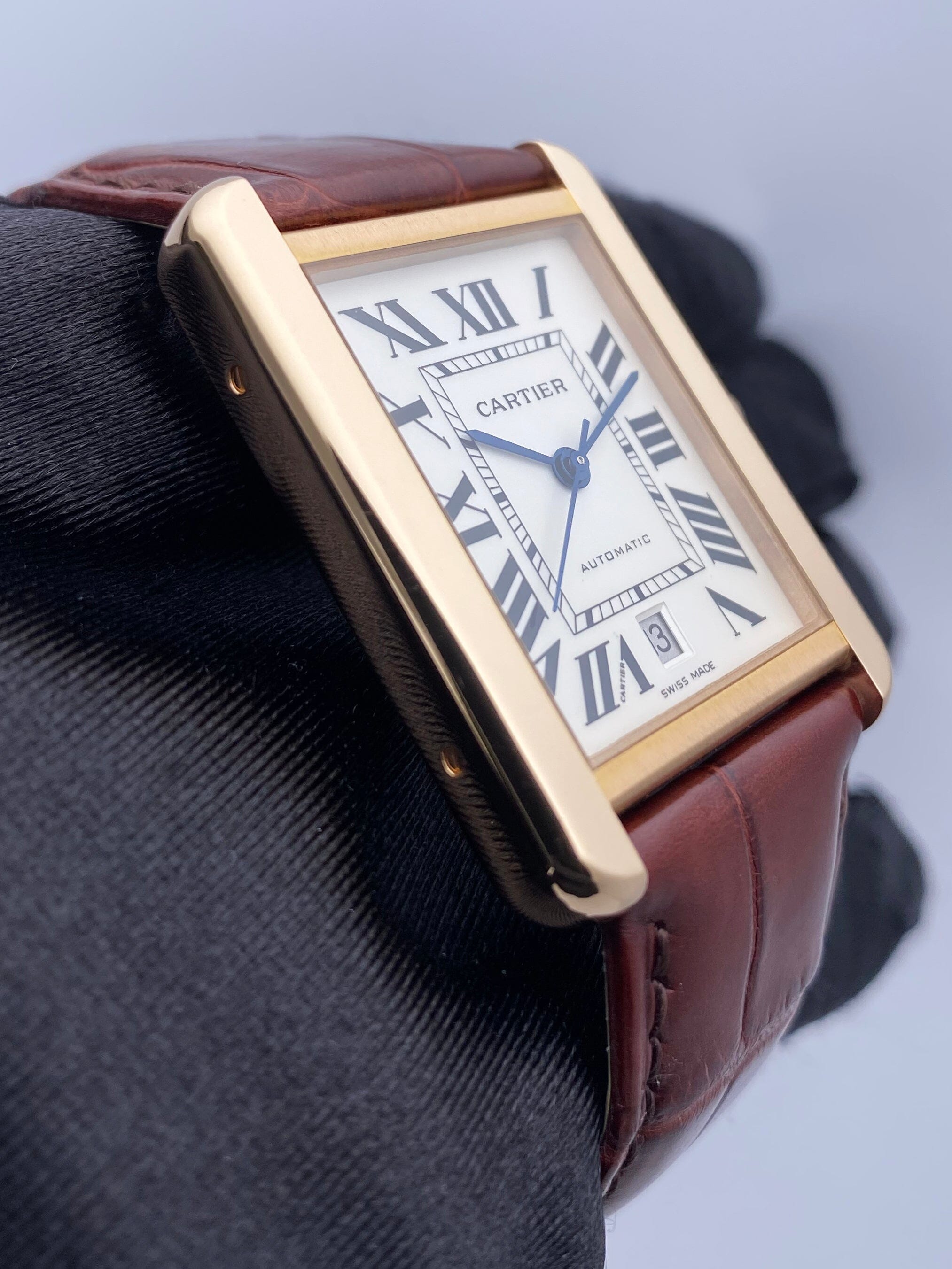 Cartier Tank Solo W5200026 18K Rose Gold Mens Watch | – Phigora