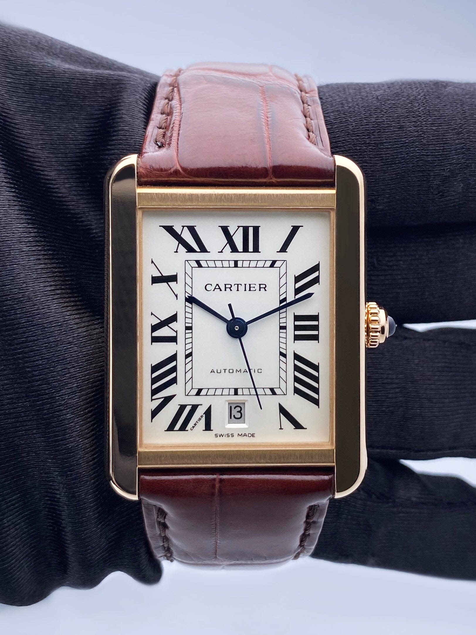 Cartier Tank Solo W5200026 18K Rose Gold Mens Watch | – Phigora