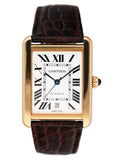 Cartier Tank Solo XL W5200026 18K Rose Gold Mens Watch - Wristwatch