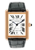 Cartier Tank Solo XL W5200026 18K Rose Gold Mens Watch - Watches