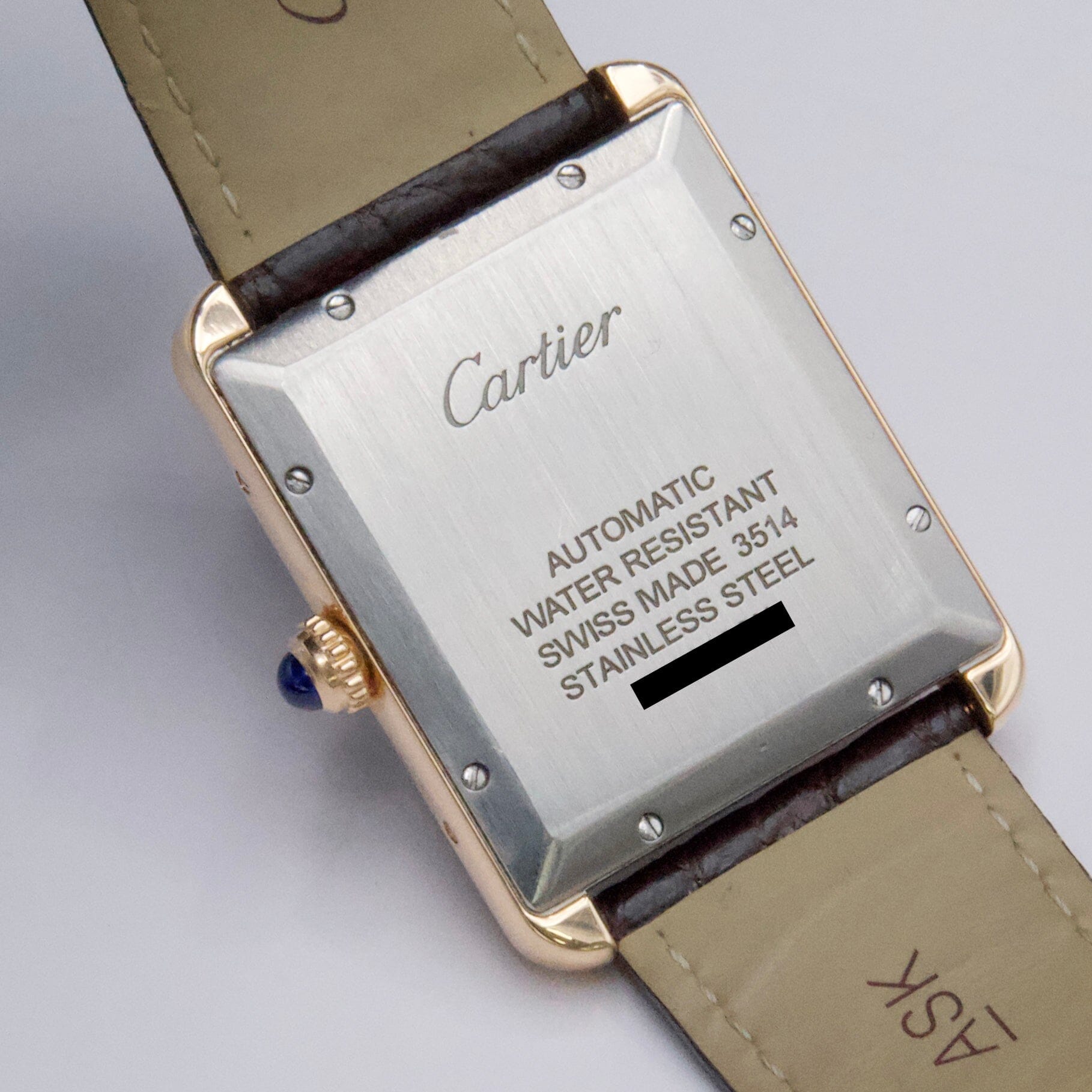 Cartier Tank Solo XL W5200026 18K Rose Gold Mens Watch - Wristwatch