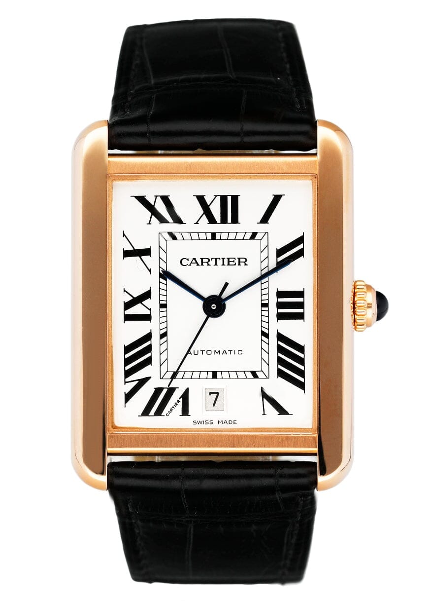 Cartier Tank Solo XL W5200026 18K Rose Gold Mens Watch - Virtual