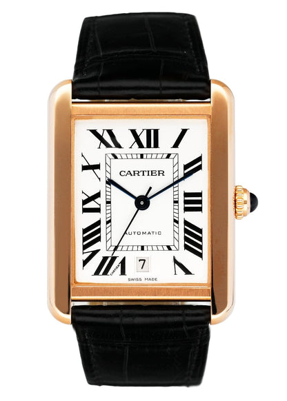 Cartier Tank Solo XL W5200026 18K Rose Gold Mens Watch - Virtual