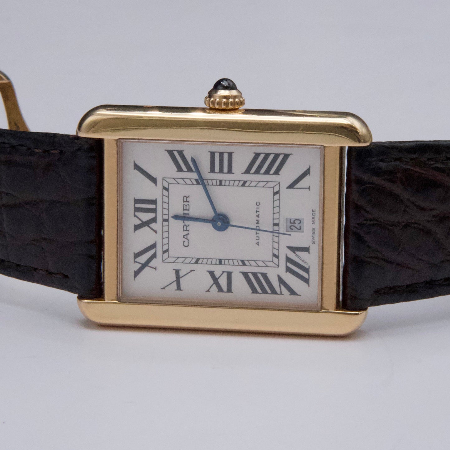 Cartier Tank Solo XL W5200026 18K Rose Gold Mens Watch - Wristwatch