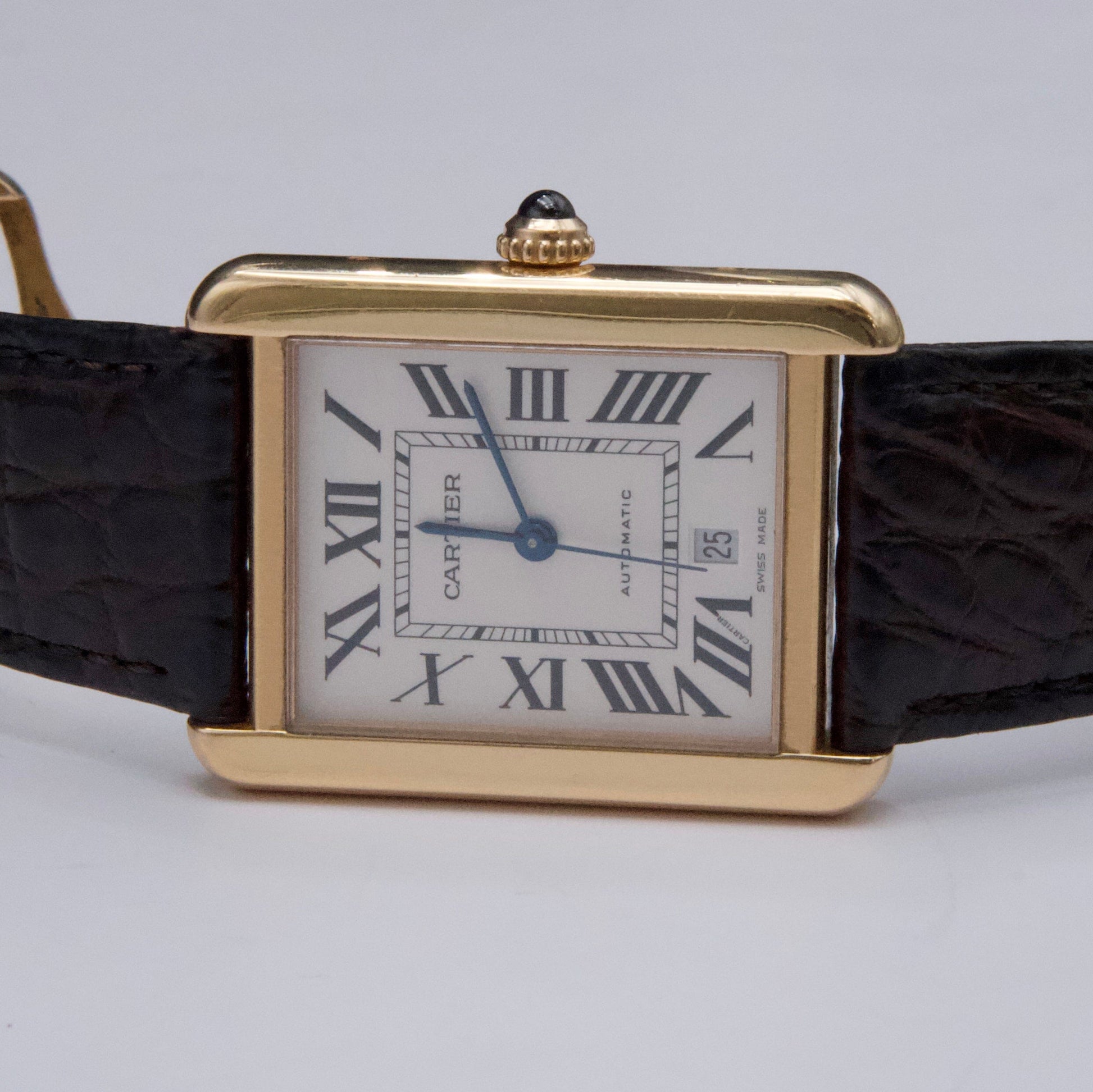 Cartier Tank Solo XL W5200026 18K Rose Gold Mens Watch - Wristwatch