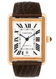 Cartier Tank Solo XL W5200026 18K Rose Gold Mens Watch Box Papers - Watches