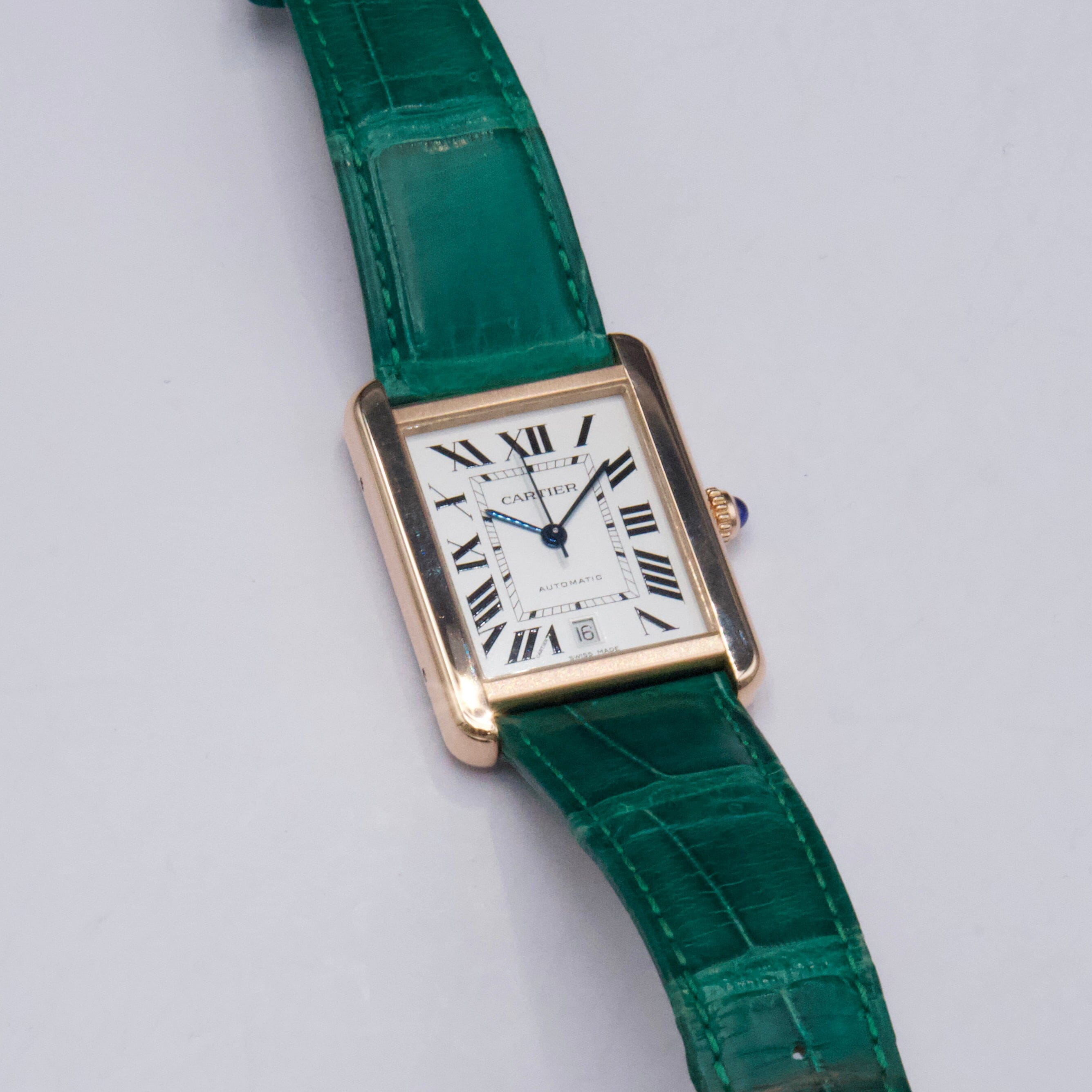 Cartier Tank Solo XL W5200026 18K Rose Gold Mens Watch Box – Phigora