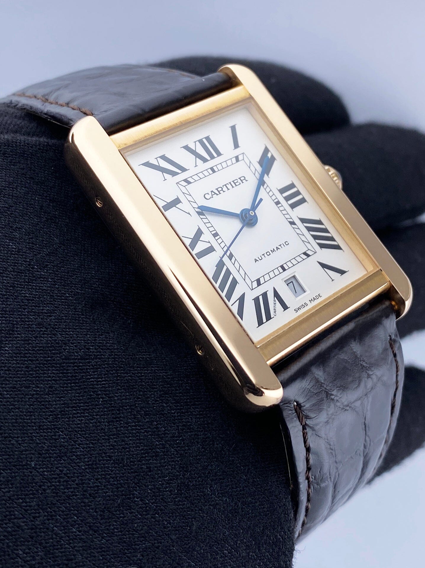 Cartier Tank Solo XL W5200026 18K Rose Gold Mens Watch Box – Phigora