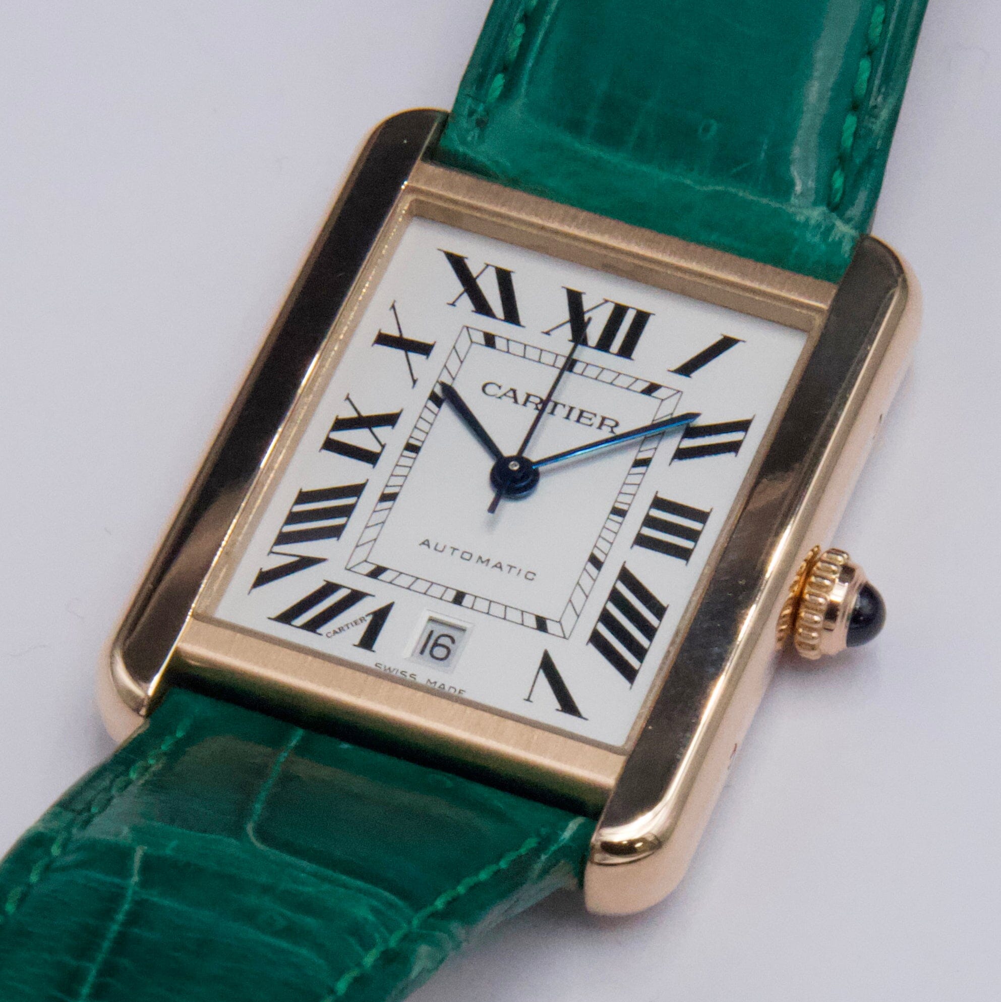 Cartier 時計用ボックス Cartier Tank Solo XL W5200026 18K Rose Gold Mens Watch Box – Phigora