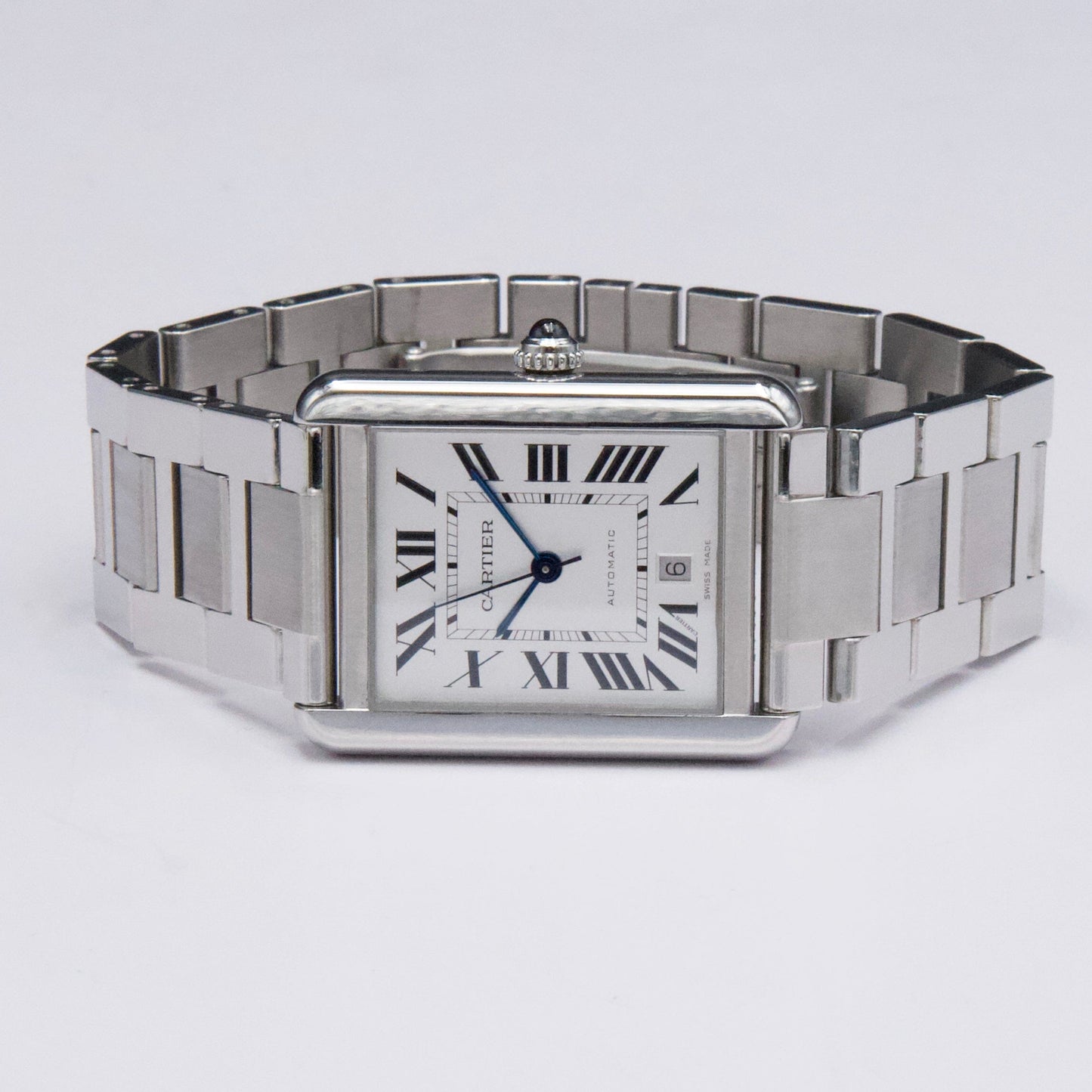 Cartier Tank Solo XL W5200028 Stainless Steel Mens Watch Box Papers - Wristwatch