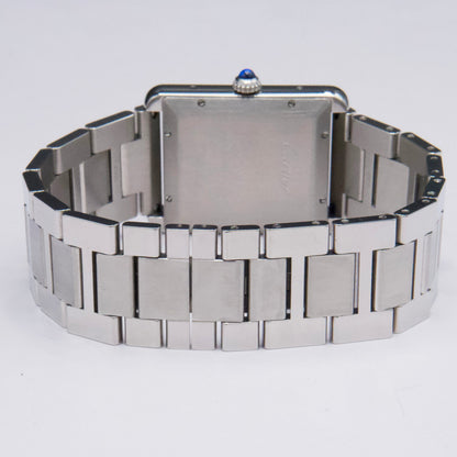 Cartier Tank Solo XL W5200028 Stainless Steel Mens Watch Box Papers - Wristwatch