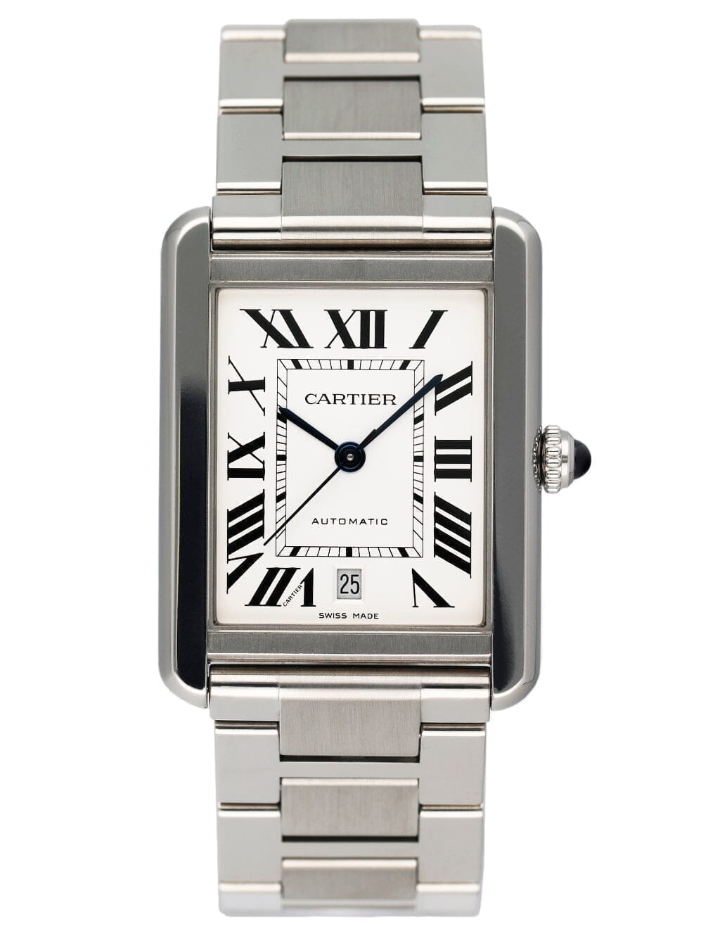 Cartier Tank Solo XL W5200028 Stainless Steel Mens Watch Box Papers - Watches