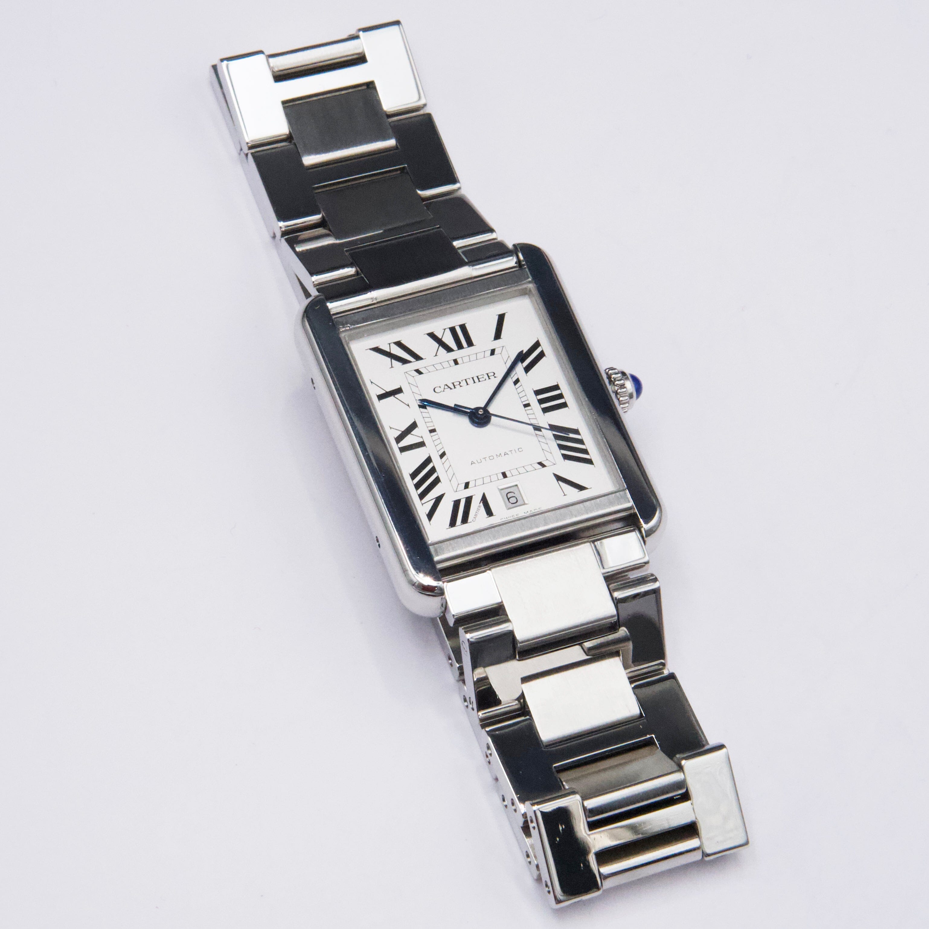 Cartier Tank Solo XL W5200028 Stainless Steel Mens Watch Box