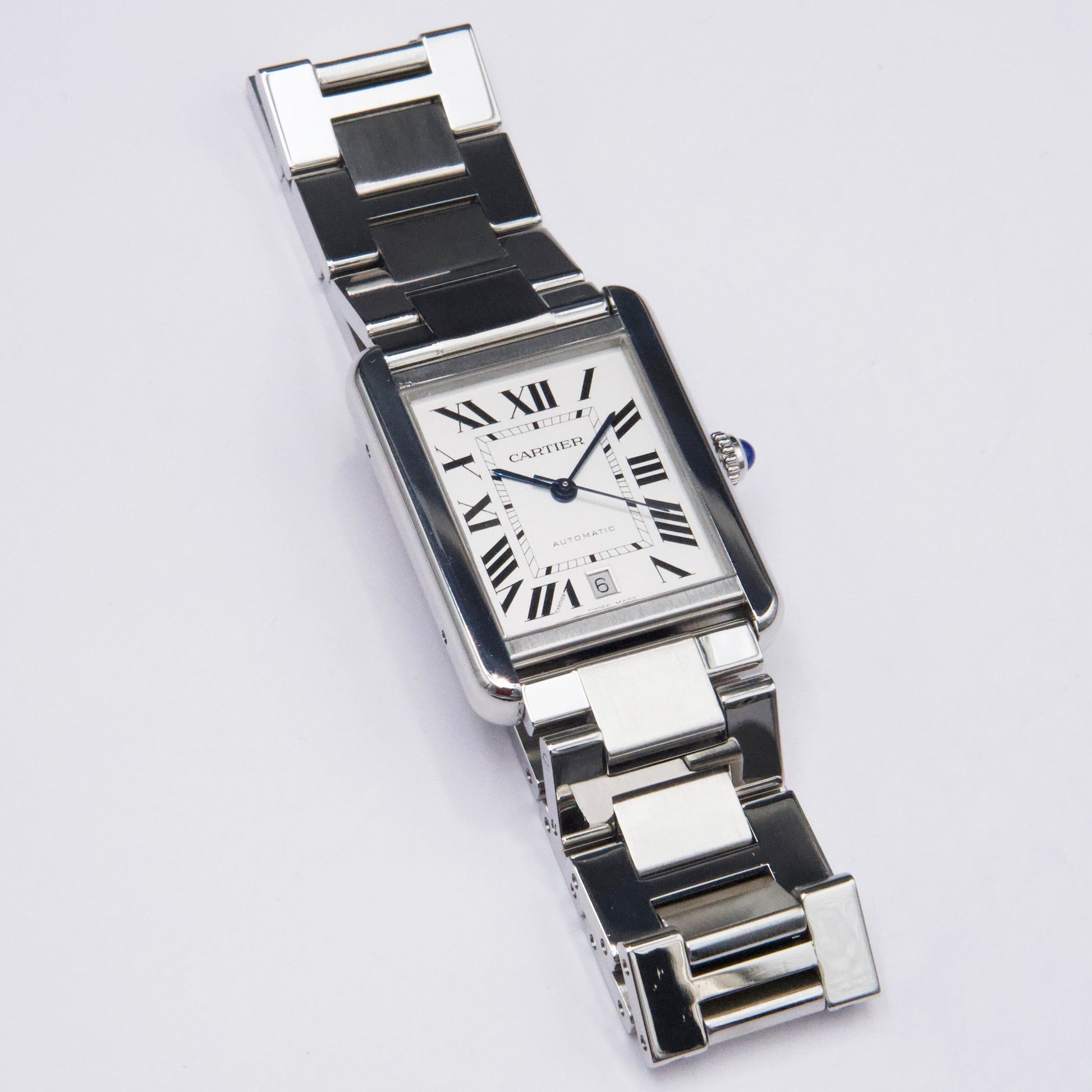 Cartier Tank Solo XL W5200028 Stainless Steel Mens Watch Box Papers - Wristwatch