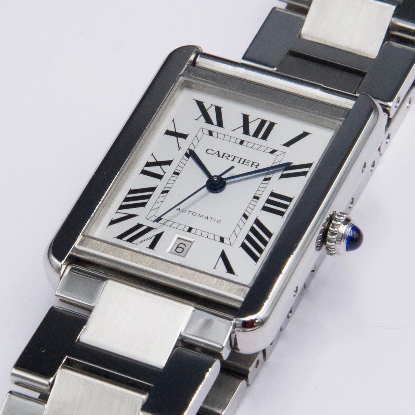 Cartier Tank Solo XL W5200028 Stainless Steel Mens Watch Box Papers - Wristwatch