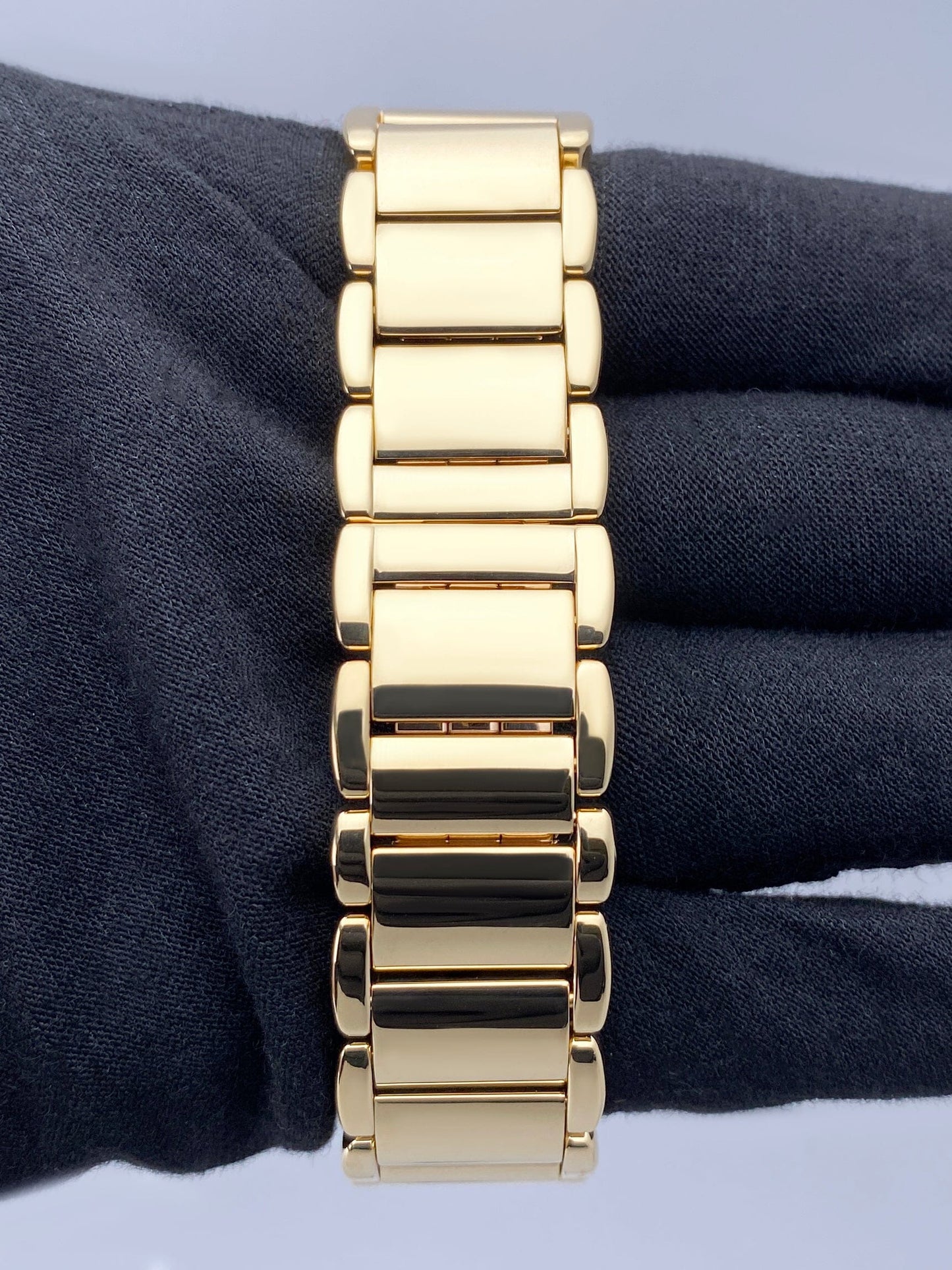 Cartier Tortue Large WA5037W8 Diamond Yellow Gold Mens Watch - Watches