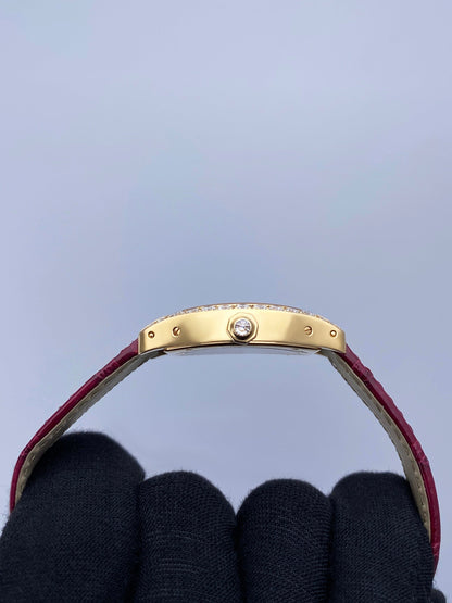 Cartier Tortue WA505031 Diamond 18K Rose Gold Ladies Watch - Watches