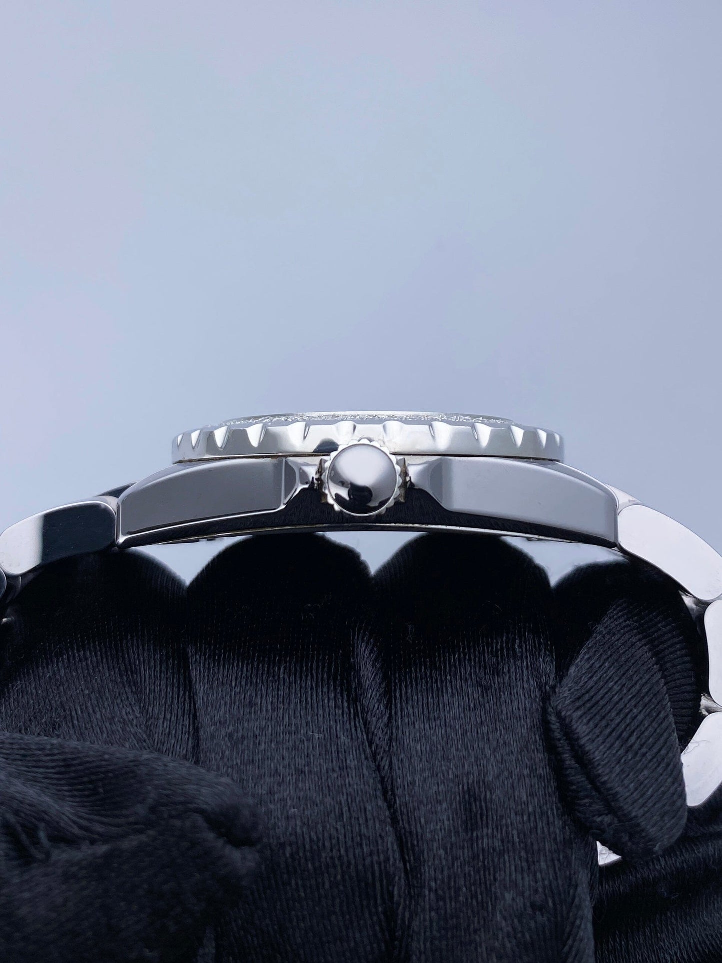 Chanel J12 Diamond Bezel Ceramic Mens Watch - Wristwatch