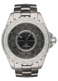 Chanel J12 Diamond Bezel Ceramic Mens Watch - Wristwatch