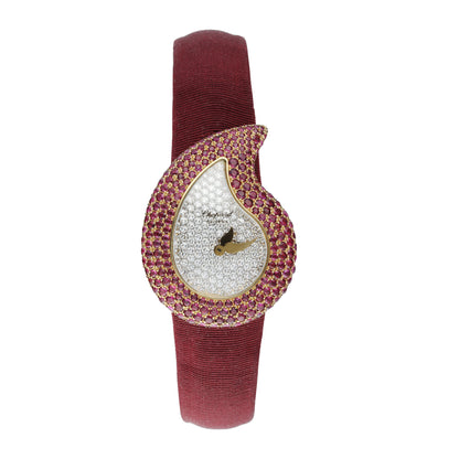 CH03052006CON - Chopard Rubys Diamonds Dial 18k Yellow Gold Ladies Watch_1.jpg