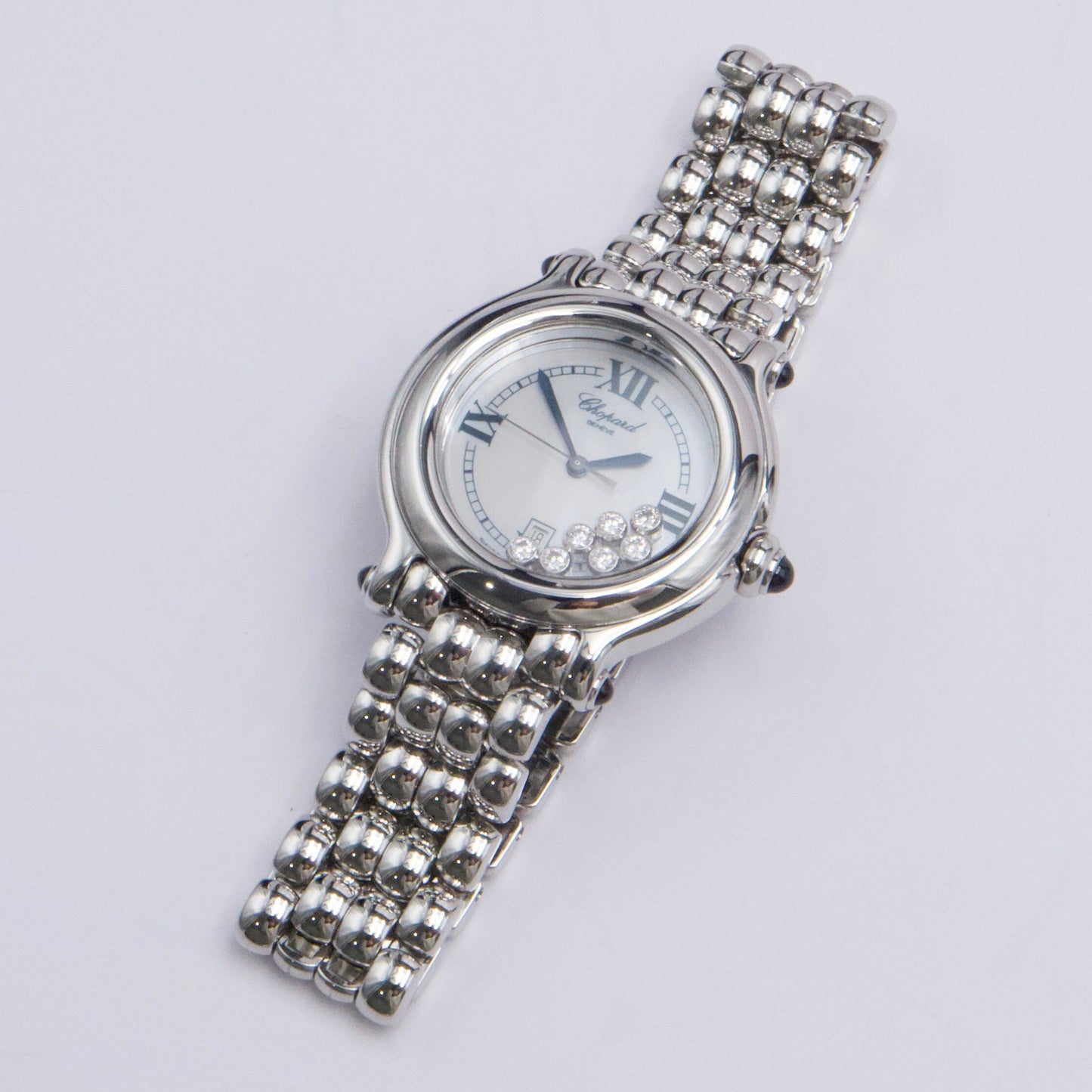 Chopard Happy Sport 27/8236-23 MOP Dial Diamond Ladies Watch - Watches