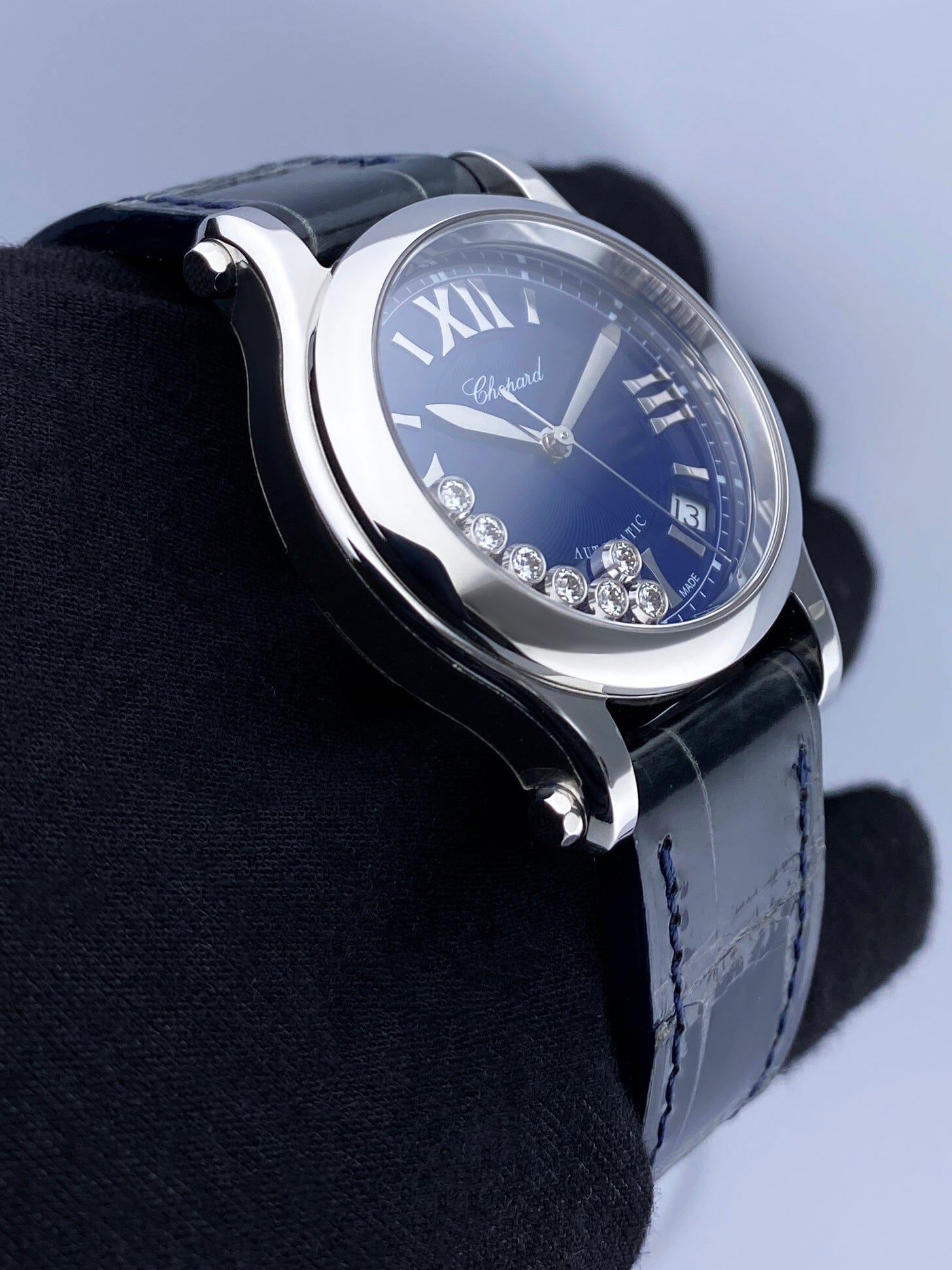 【在庫あり】 Chopard Papers Box Watch Ladies Dial Blue 278559-3008 Sport Happy ジャケット・アウター