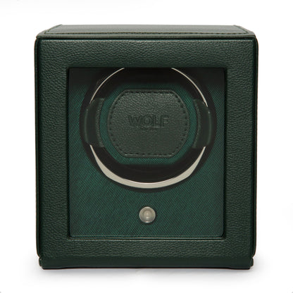 Cub Single Watch Winder with Cover - Green