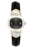 David Yurman Black Dial 14K Gold Steel Ladies Watch - Watches