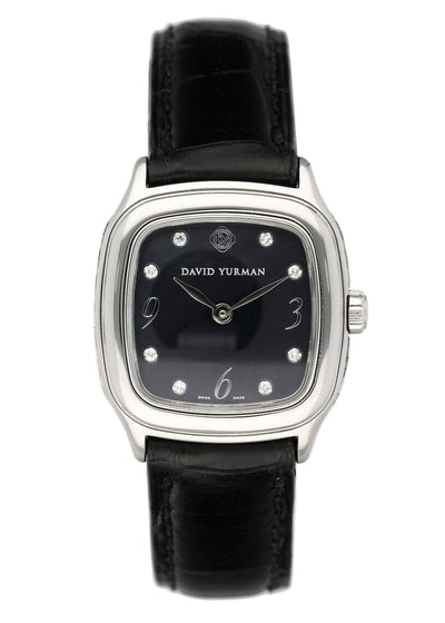 David Yurman Thoroughtbred T304-XSST Black MOP Diamond Ladies Watch - Watches