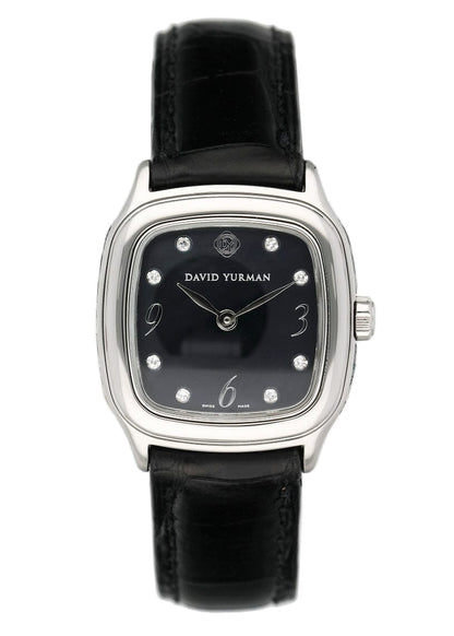 David Yurman Thoroughtbred T304-XSST Black MOP Diamond Ladies Watch - Watches